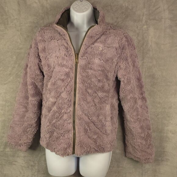 The North Face Girl's Camo Reversible Mossbud Swirl Jacket Size L 14/15 *Flaw - Picture 1 of 15